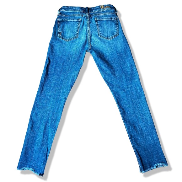 Women's Kut from the Kloth Mia Cropped Raw Hem Skinny Stretch Denim Jean Size 2 - Picture 9 of 14